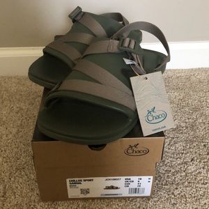 Men’s New Chacos Chillos Sport Sandal- 10M, Moss